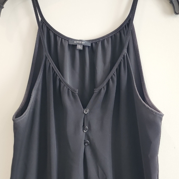 DREW Elegant Black Jumpsuit, Size L - Picture 2 of 5